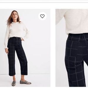 Madewell Emmett Wide Leg Crop pants